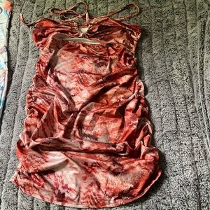 A tie dye knotted dress